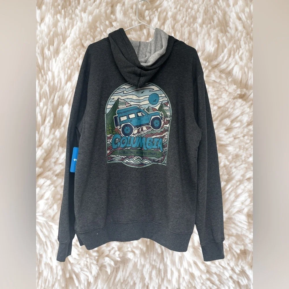 Columbia Men's Charcoal Hoodie Sweater